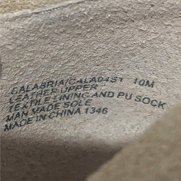 Steve Madden Calabria Suede Block Heel Ankle Boots Sand Tan Women's Size 10 M - Picture 12 of 12